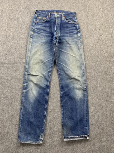 Other Designers Vintage - Vintage LVC 90s Levis 501 Big E Selvedge Faded Blue Jeans