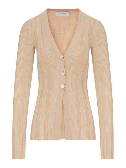 Sportmax Sportmax Women Slim Ribbed Viscose Cardigan