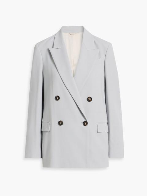 Brunello Cucinelli Double-breasted twill blazer