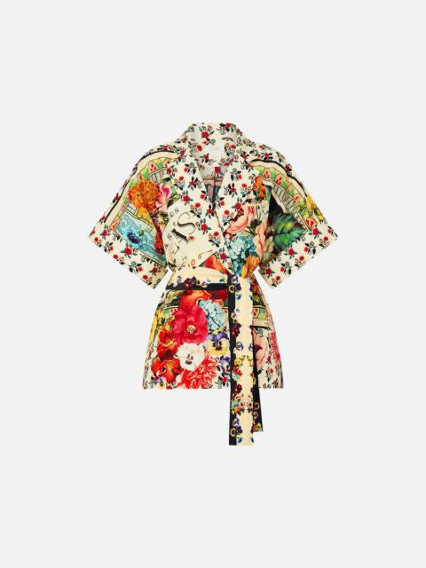 CAMILLA DOUBLE BREASTED SHORT SLEEVE JACKET