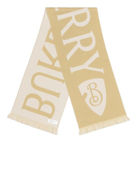 Burberry 168x33 Text Wool Scarf