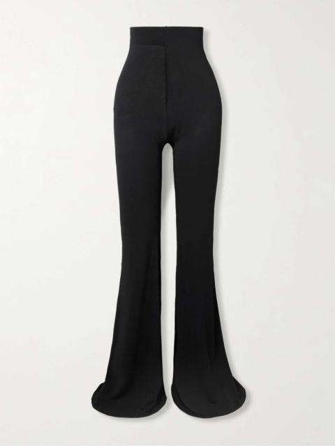 Dirt Bolan jersey flared pants Black