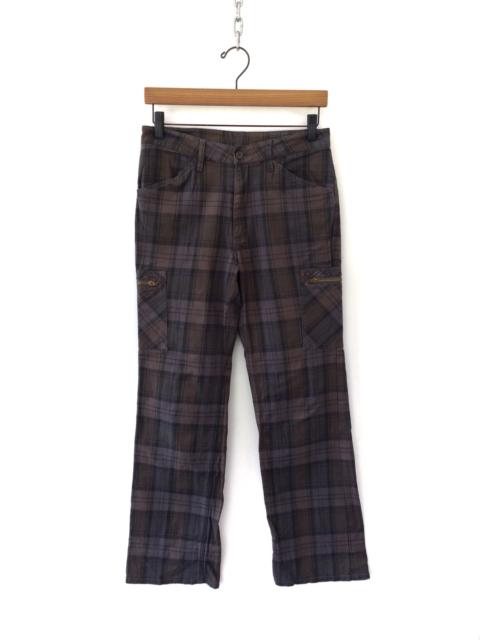 Other Designers Japanese Brand - japanese brand Checkered Plaid Tartan Cargo 6 Pocket Casual