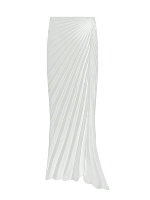 A.L.C. Bianca Satin Pleated Maxi Skirt