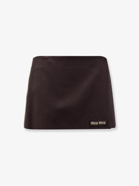 Miu Miu Miu Miu Women Mohair And Virgin Wool Mini Skirt