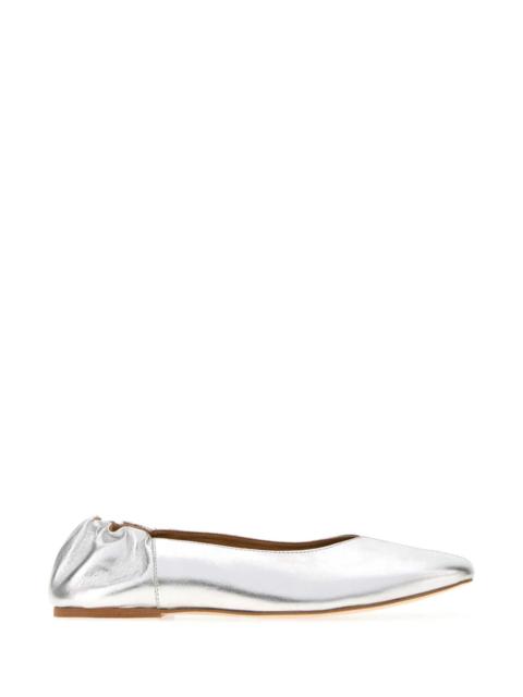 A.P.C. A.P.C. Women Silver Leather Juliet Ballerinas