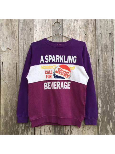 Other Designers Vintage - Vintage Multicolor Pepsi Cola Spell Out Sweatshirt Big Logo
