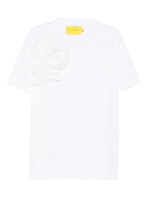 MARQUES’ALMEIDA flower-appliqué T-shirt