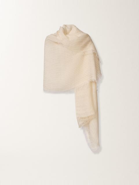 FABIANA FILIPPI Linen stole with sequins