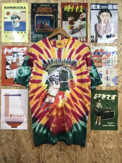 Other Designers Vintage Lithuania Fruit Of The Loom Tye Dye Tee