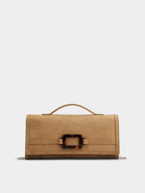 Belle Vivier Clutch in suede