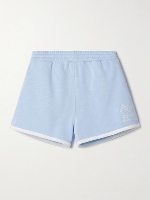 Polo Ralph Lauren + Wimbledon Embroidered Cotton-blend Jersey Shorts