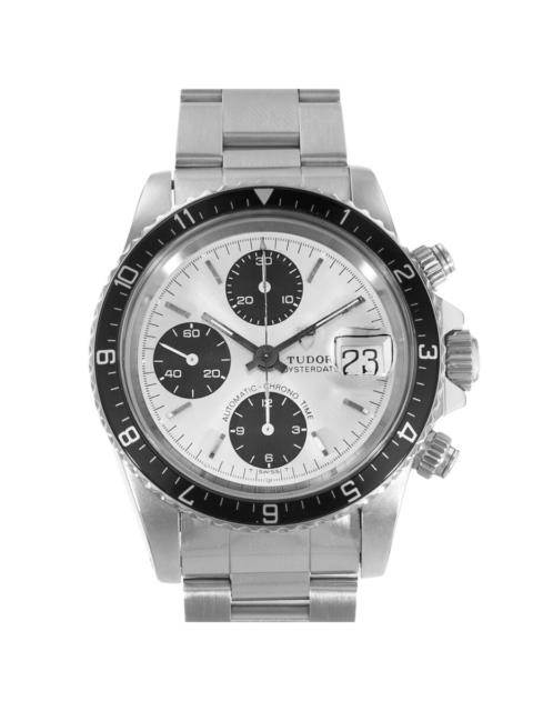 TUDOR Pre-owned Tudor Oysterdate Big Block Chronograph Automatic Silver Dial Men's Watch 79170