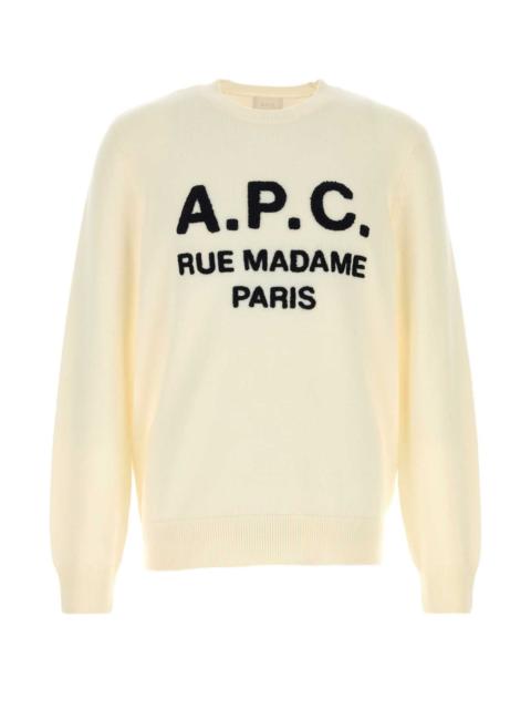 A.P.C. A.P.C. Men Cream Wool Maurice Sweater