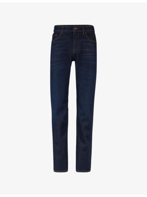 BOSS Business leisure regular-fit straight-leg stretch-denim jeans