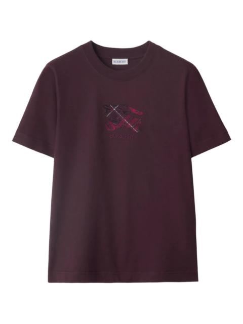 Burberry Burberry Knight Check Cotton T-shirt, Size Medium