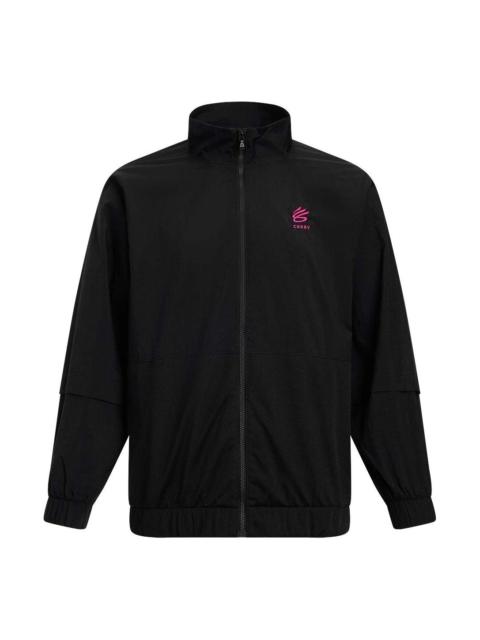 Under Armour Under Armour Curry Tour Graphic Track Jacket 'Black Pink' 6000781-001