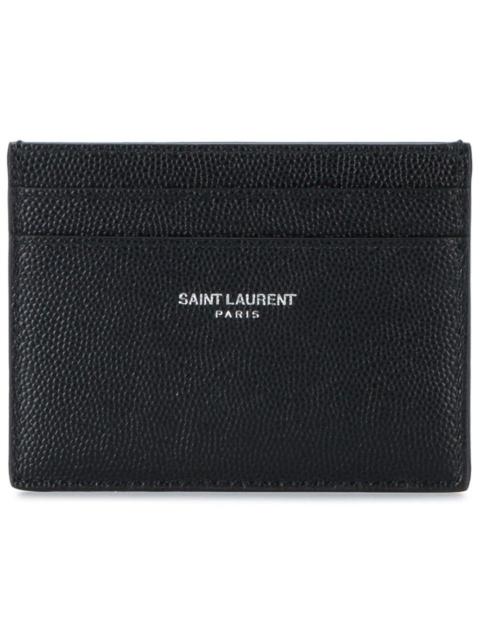 SAINT LAURENT Saint Laurent Men Saint Laurent Paris Leather Card Case