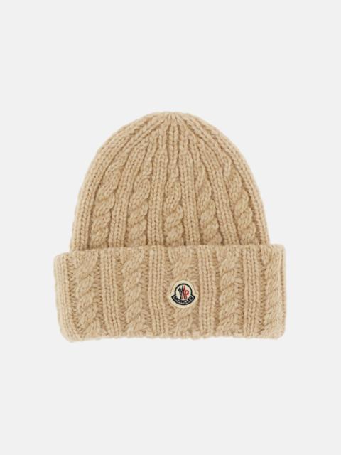Moncler Moncler Women Cable-Knit Wool Beanie
