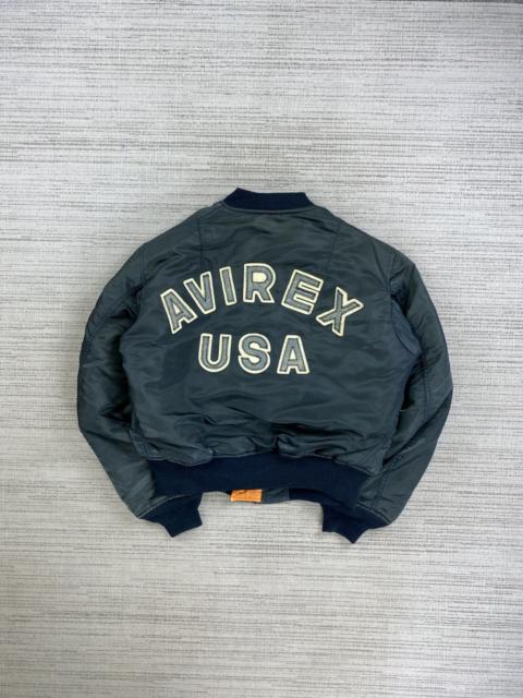 Other Designers Vintage AVIREX USA Big Spellout Embroidery Bomber Jacket