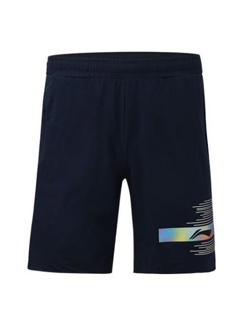 Li-Ning Li-Ning Badminton Athletic Shorts 'Navy' AAPS045-1