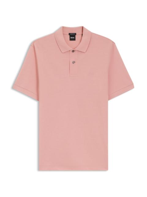 BOSS PALLAS POLO SHIRT IN COTTON PIQUÉ WITH EMBROIDERED LOGO