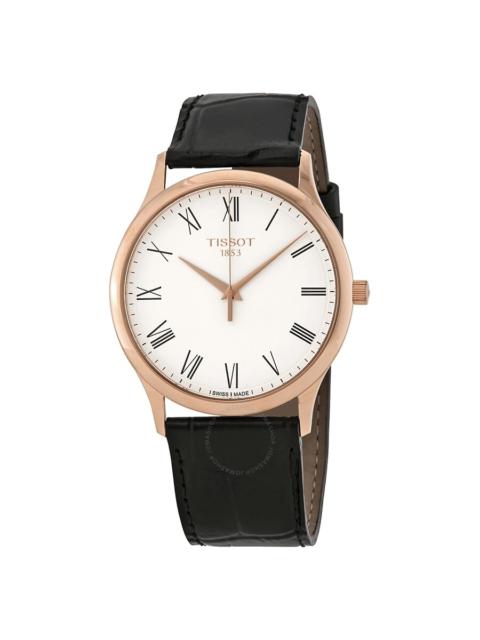 Tissot - Tissot Excellence Men's 18kt Rose Gold Black Leather Watch T926.410.76.013.00