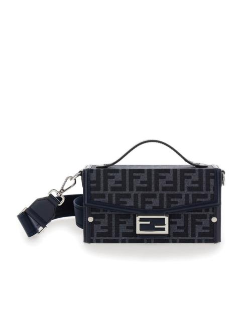 Fendi Soft Trunk Baguette FF jacquard leather bag