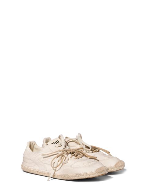 Miu Miu Miu Miu Espadrille Sneaker in Ecru at Nordstrom