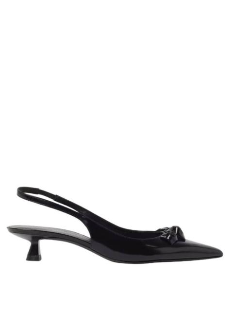 Stuart Weitzman Stuart Weitzman Rosie 35 Leather Slingbacks