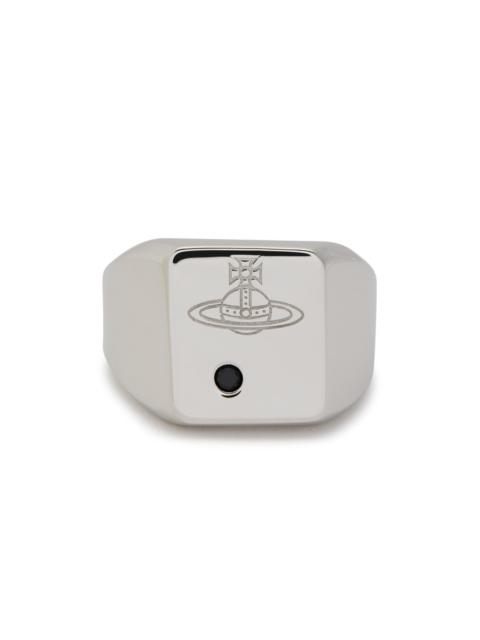 Vivienne Westwood Vivienne Westwood Carlo Orb-engraved Sterling Silver Ring