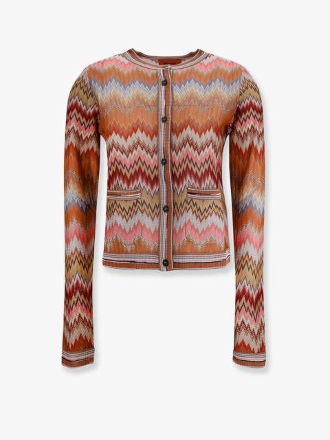 Missoni Missoni Women Viscose Cardigan With Chevron Pattern
