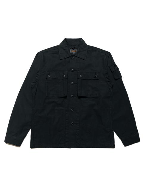 BEAMS PLUS Lost & Found MIL SHT-JAC Cotton Ripstop Black