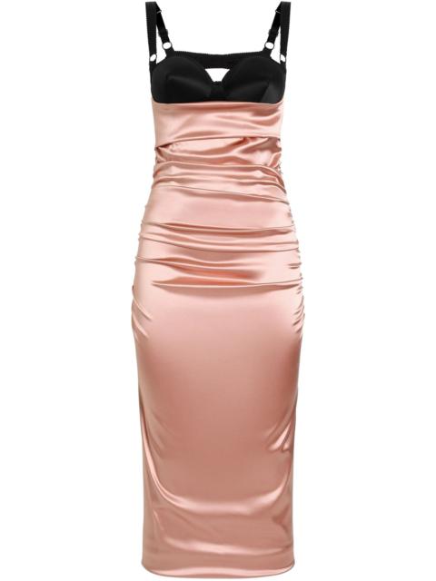 Dolce & Gabbana gathered midi dress