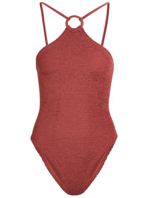 Hunza G Hunza G Jasmine Hoop Detail Crinkle Swimsuit