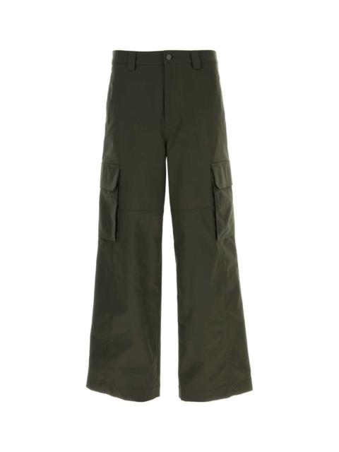 Valentino Valentino Garavani Men Olive Green Polyester Blend Cargo Pant