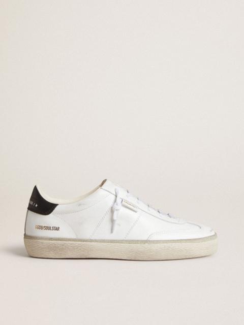 Golden Goose Women's Soul Star in white leather with black leather heel tab