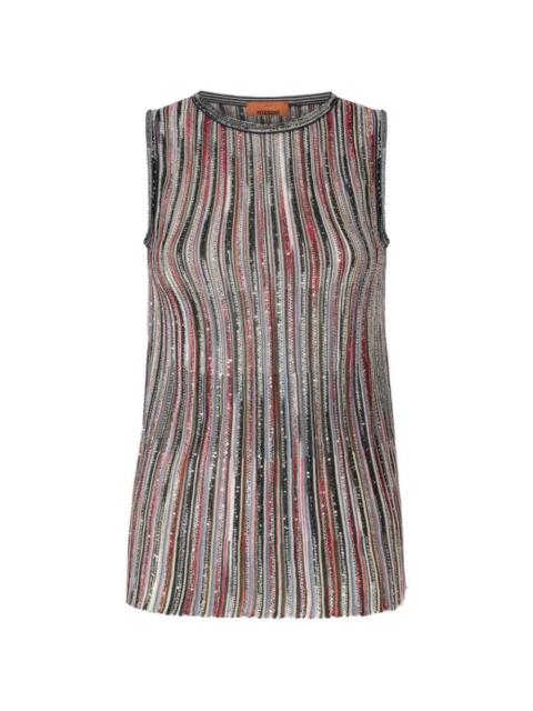 Missoni Missoni Women Striped Top Decorated With Sequins