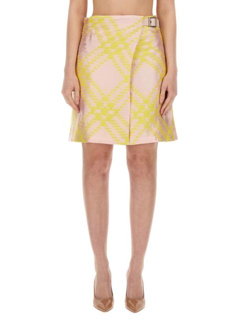 Burberry BURBERRY Embroidered Cotton Blend Skirt