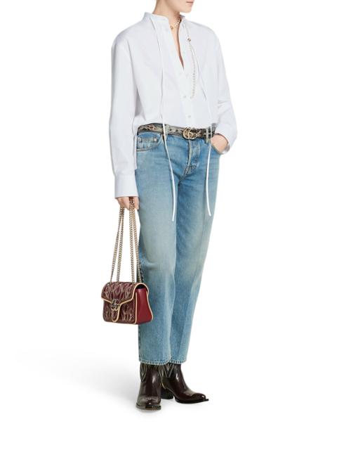 GUCCI STRAIGHT CUT DENIM TROUSERS