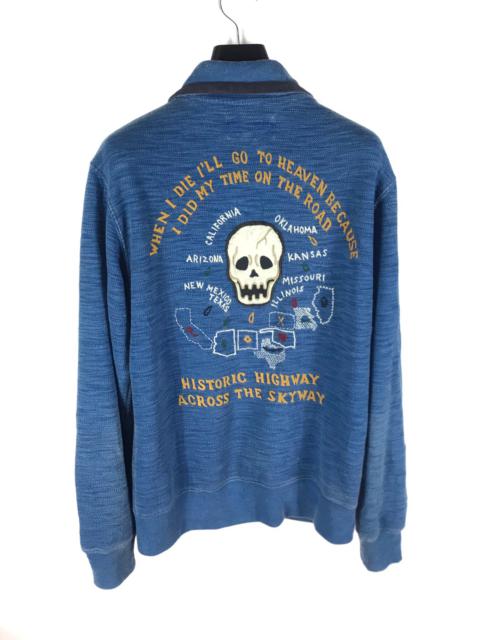 Other Designers Avirex - AVIREX SKULL EMBROIDERY BLOUSON JACKET