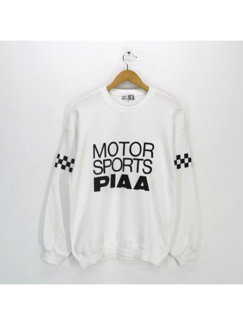 Other Designers Rare! Vintage 80s 90s PIAA MOTOR SPORTS Sweatshirt Big Logo Racing Japan Pullover Jumper