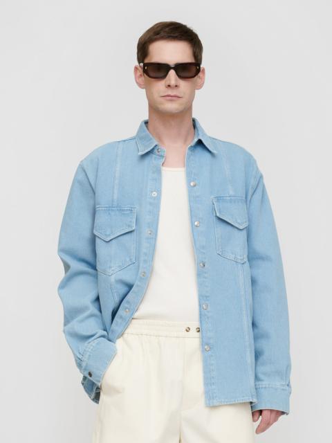 Nanushka Patch Pocket Denim Overshirt