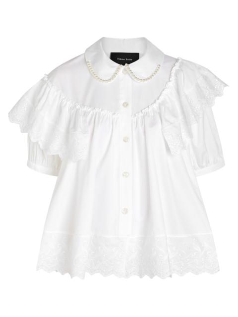 Simone Rocha Simone Rocha Frill Cotton Blouse