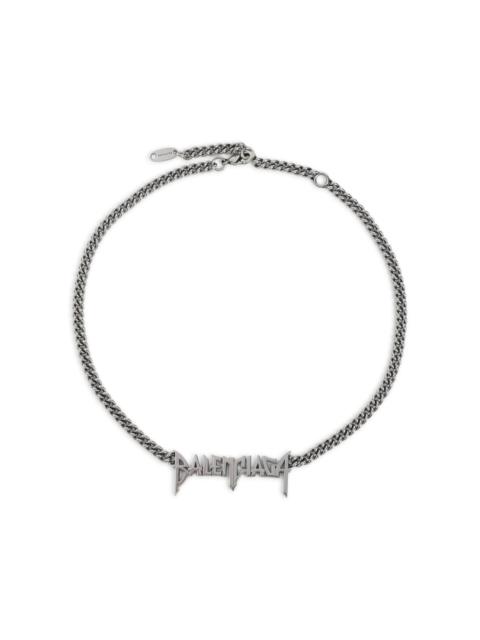 BALENCIAGA Balenciaga Typo Metal Necklace Men