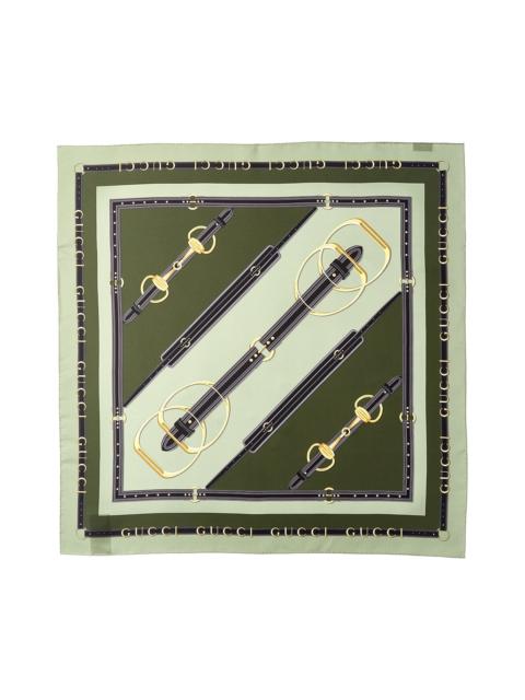 GUCCI Gucci Printed Silk Twill Carre