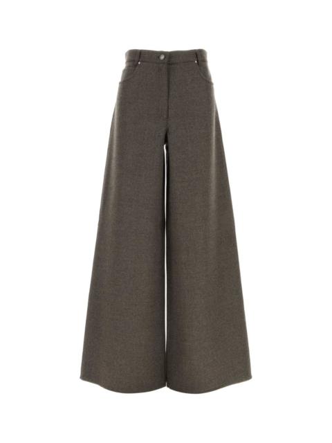 Max Mara Max Mara Women Brown Wool Gennaio Wide-Leg Pant