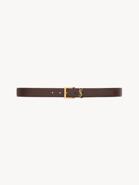 SAINT LAURENT CASSANDRE VADIM BELT IN SMOOTH LEATHER