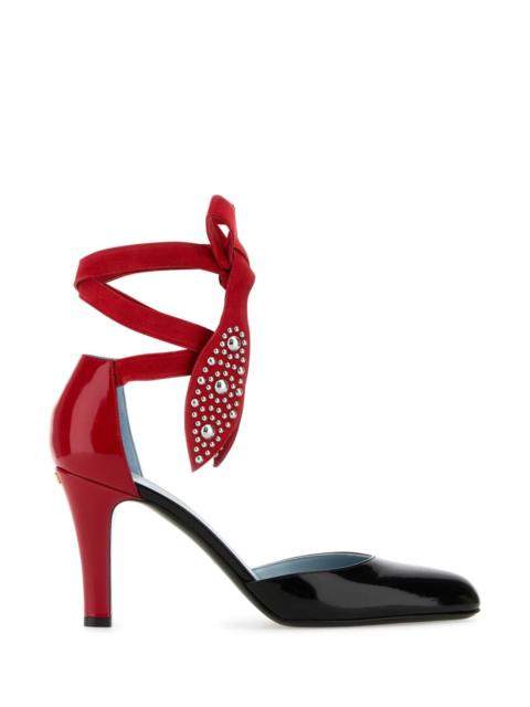Valentino Garavani Women Two-Tone Leather Foliefoliage Pumps