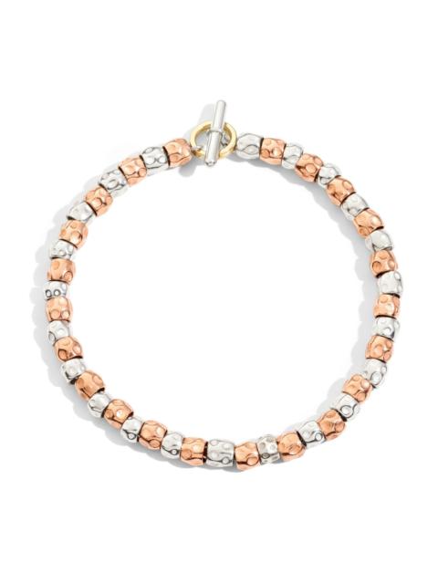 DoDo SILVER & ROSE GOLD GRANELLI BRACELET